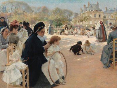 Der Jardin du Luxembourg in Paris von Albert Edelfelt