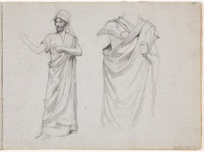 Zwei männliche Figuren in Togen von Albert Edelfelt