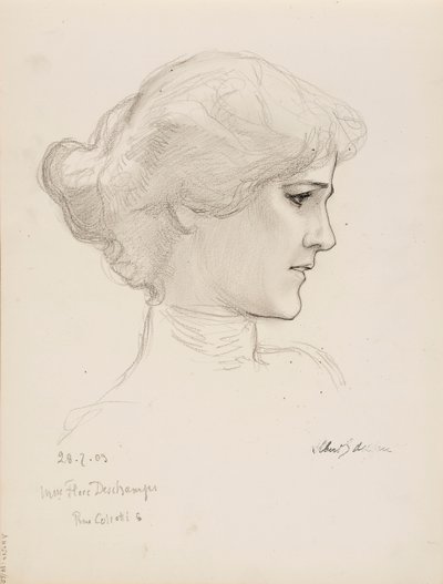 Mme Flore Deschamps von Albert Edelfelt