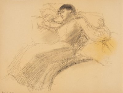 Ruhende Frau von Albert Edelfelt