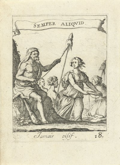 Spinnender Herkules von Albert Flamen