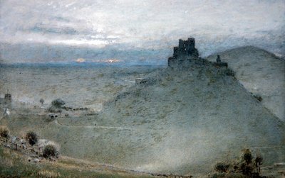 Corfe Castle von Albert Goodwin