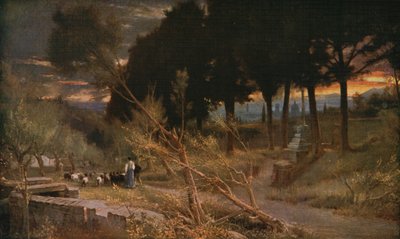 Florenz: Abend, 1896 von Albert Goodwin