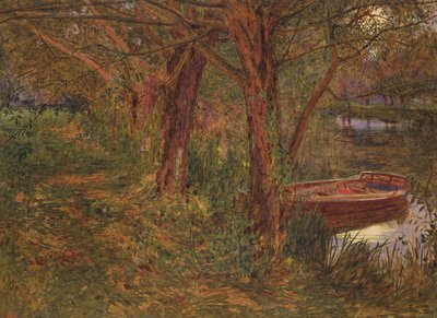 Der Fluss in der Dämmerung von Albert Goodwin