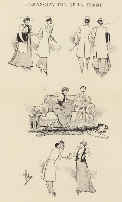 Die Emanzipation der Frau von Albert Guillaume