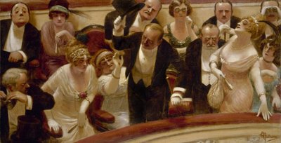Die Zuspätkommer, ca. 1914 von Albert Guillaume