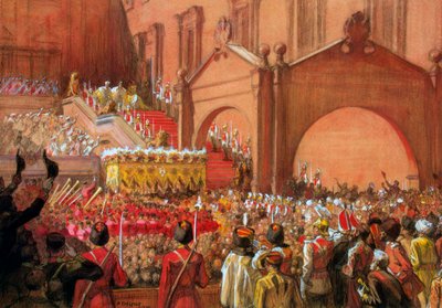 Kaiser Nikolaus II. auf der Roten Veranda nach seiner Krönung von Albert Gustaf Aristides Edelfelt