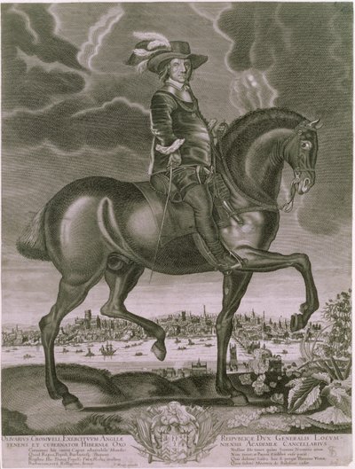 Reiterporträt von Oliver Cromwell (1599-1658) ca. 1655 von Albert Haelwegh