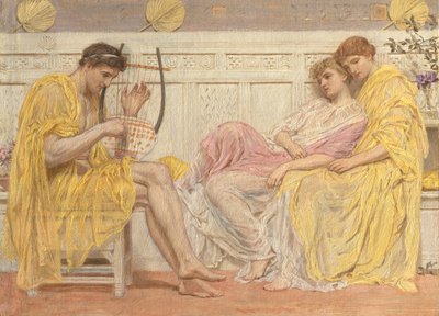 Ein Musiker, ca. 1867 von Albert Joseph Moore