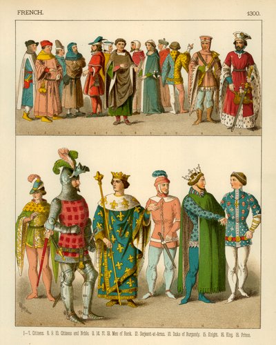 Französisches Kostüm 1300 von Albert Kretschmer