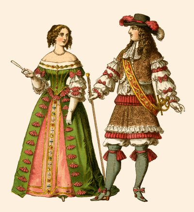 König Ludwig XIV. von Frankreich und Maria Theresia, Königin von Frankreich von Albert Kretschmer