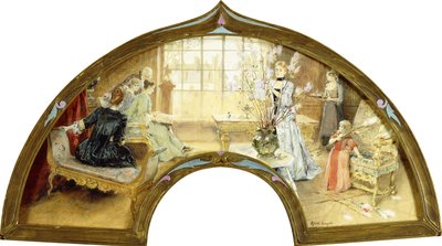 Eine Versammlung im Salon von Albert Lynch
