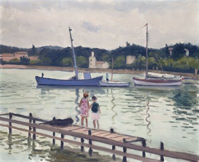 Kinder und Segelboote von Albert Marquet
