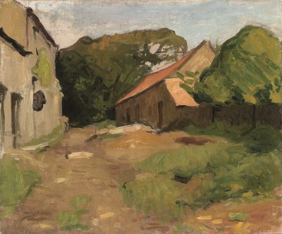 Bauernhofhof in La Percaillerie (Normandie) von Albert Marquet