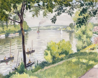 Ufer bei Triel (Der Schlepper) von Albert Marquet