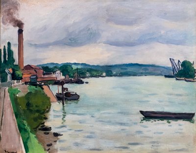 Blick auf die Seine (nahe Rouen) von Albert Marquet