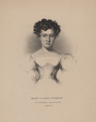 Miss Clara Fisher, Lithographie von C.G. Childs, 1830 von Albert Newsam