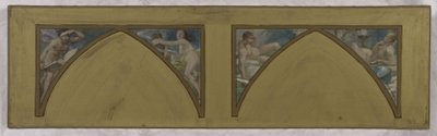 Skizze für das Hôtel de Ville de Paris: Voltaires philosophische Werke. L