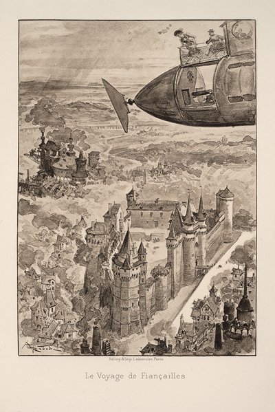 Illustration für Le vingtième siècle: La vie électrique von Albert Robida