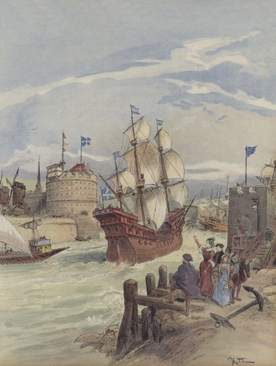 Die Flotte des Königs in Le Havre, Die schöne Françoise von Albert Robida