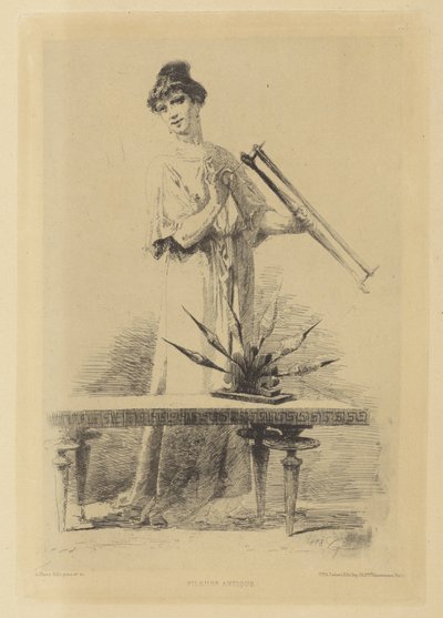 Spinnende Frau von Alberto Maso Gilli