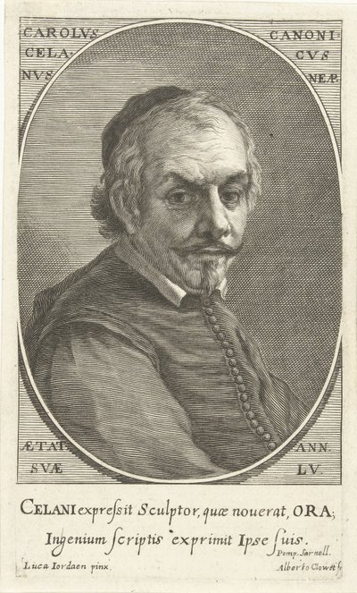 Porträt von Carolus Celanus von Albertus Clouwet