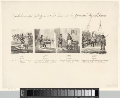 Karikatur von General Daine von Albertus Verhoesen