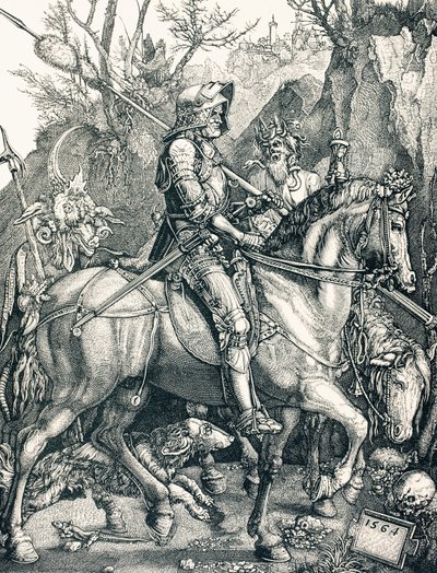 Der Ritter des Todes, um 1880 von Albrecht (after) Durer or Duerer