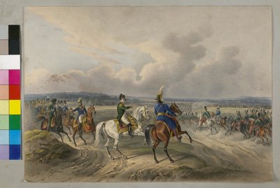 1812 Napoleon I. an der Düna von Albrecht Adam