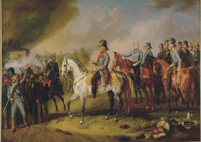 Feldmarschall Johann Joseph Wenzel Radetzky und sein Generalstab vor Mailand von Albrecht Adam