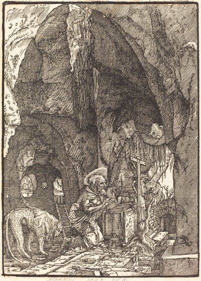 Der heilige Hieronymus in einer Höhle von Albrecht Altdorfer