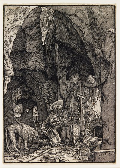 Heiliger Hieronymus in einer Höhle von Albrecht Altdorfer