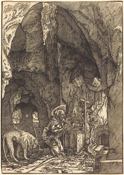 Heiliger Hieronymus in einer Höhle von Albrecht Altdorfer