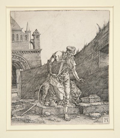 Der heilige Hieronymus an einer Mauer von Albrecht Altdorfer