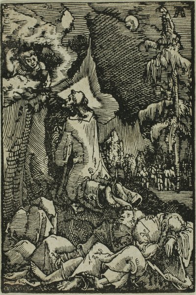 Die Agonie im Garten, aus Der Fall und die Erlösung des Menschen von Albrecht Altdorfer