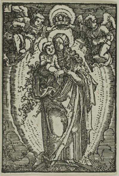 Die Krönung der Jungfrau, aus Der Fall und die Erlösung des Menschen von Albrecht Altdorfer
