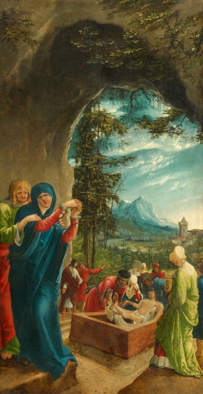 Die Grablegung Christi, 1518 von Albrecht Altdorfer
