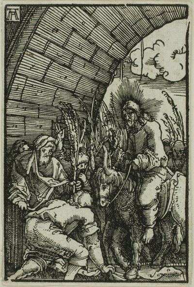 Der Einzug in Jerusalem, aus Der Fall und die Erlösung des Menschen von Albrecht Altdorfer