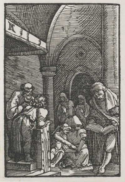 Der Fall und die Erlösung des Menschen: Christus im Disput mit den Doktoren, ca. 1515 von Albrecht Altdorfer