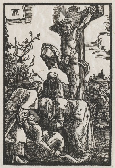 Der Fall und die Erlösung des Menschen: Christus am Kreuz, ca. 1515 von Albrecht Altdorfer
