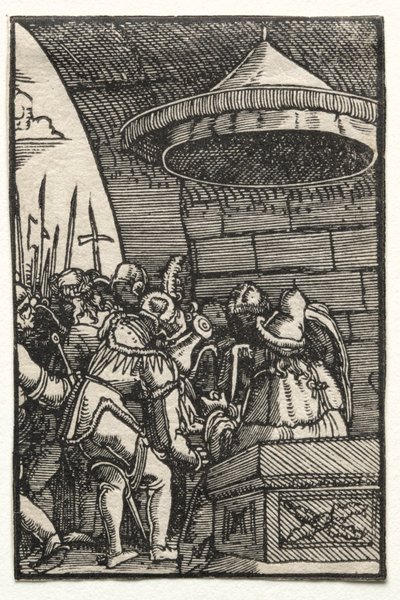 Der Fall und die Erlösung des Menschen: Pilatus wäscht seine Hände von Albrecht Altdorfer