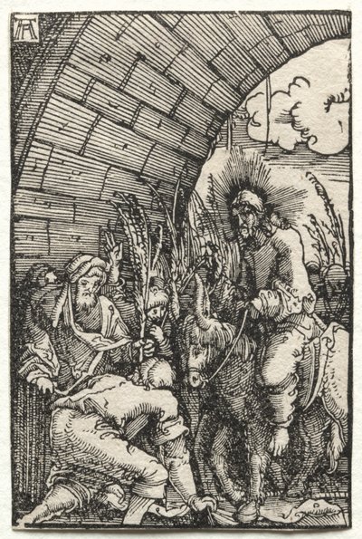 Der Fall und die Erlösung des Menschen: Der Einzug in Jerusalem von Albrecht Altdorfer