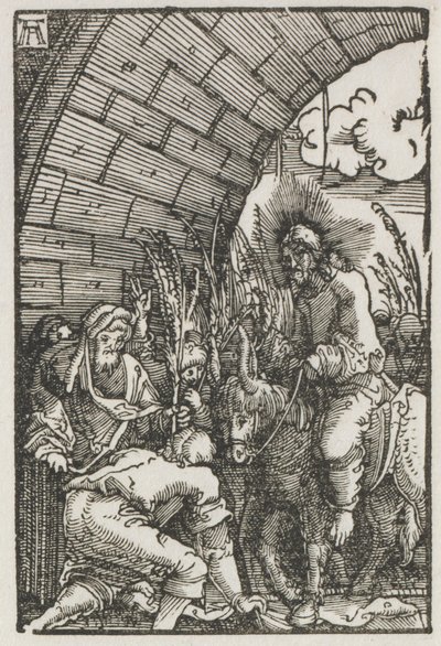 Der Fall und die Erlösung des Menschen: Der Einzug in Jerusalem von Albrecht Altdorfer