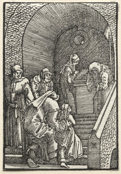 Der Fall und die Erlösung des Menschen: Die Darstellung der Jungfrau im Tempel, 1515 von Albrecht Altdorfer