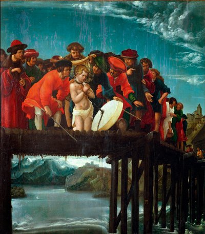 Das Martyrium des Heiligen Florian (Detail) von Albrecht Altdorfer