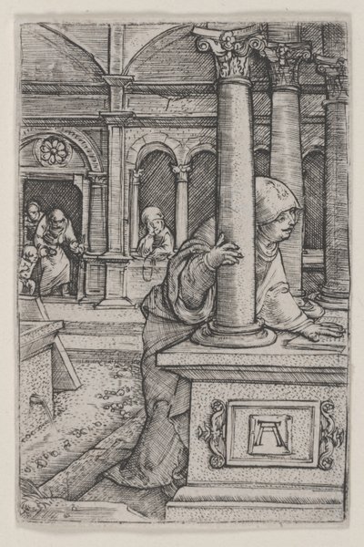 Die Jungfrau sucht Jesus im Tempel von Albrecht Altdorfer