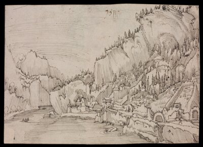 Sarmingstein an der Donau von Albrecht Altdorfer