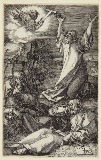 Agonie im Garten (Serie der gravierten Passion) von Albrecht Dürer