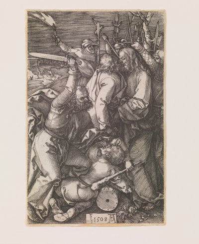 Verrat an Christus, aus der Serie „Die gravierte Passion“ von Albrecht Dürer