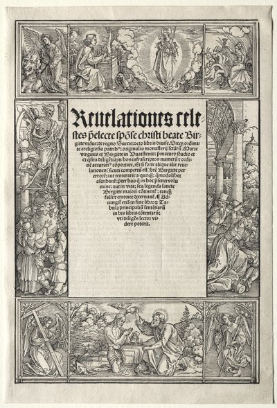Rand - mit der Taufe Christi von Albrecht Dürer